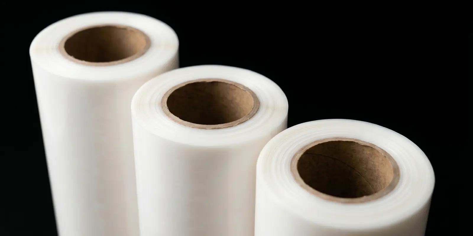 Close-up of Jinlong DTF transfer film rolls for apparel printing