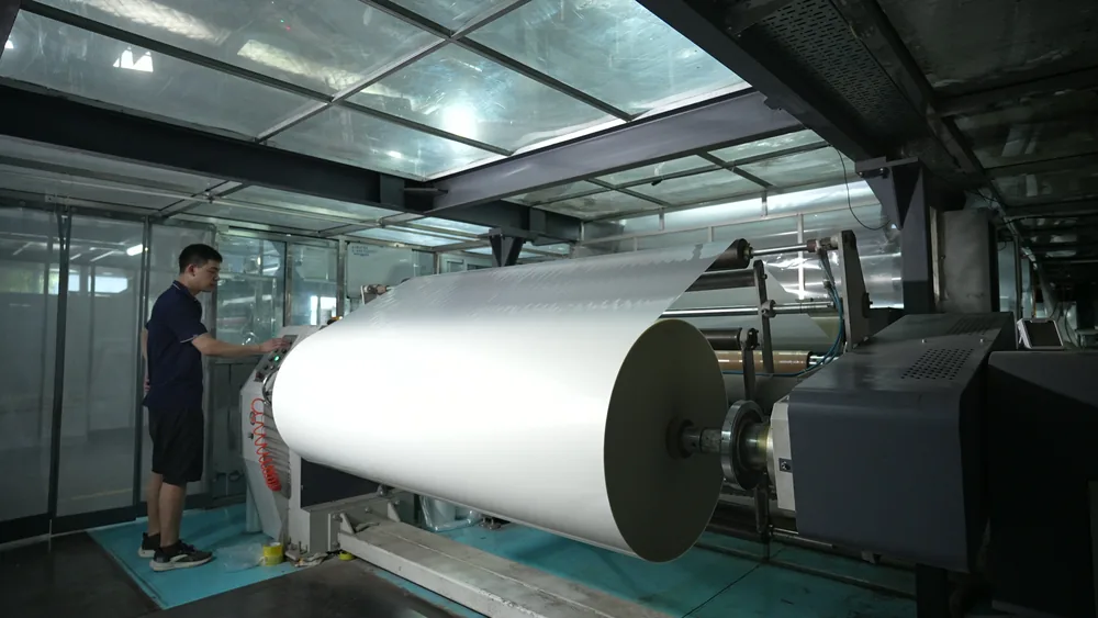 Jinlong DTF Film Manufacturing Process step 02: Six Coating Lines