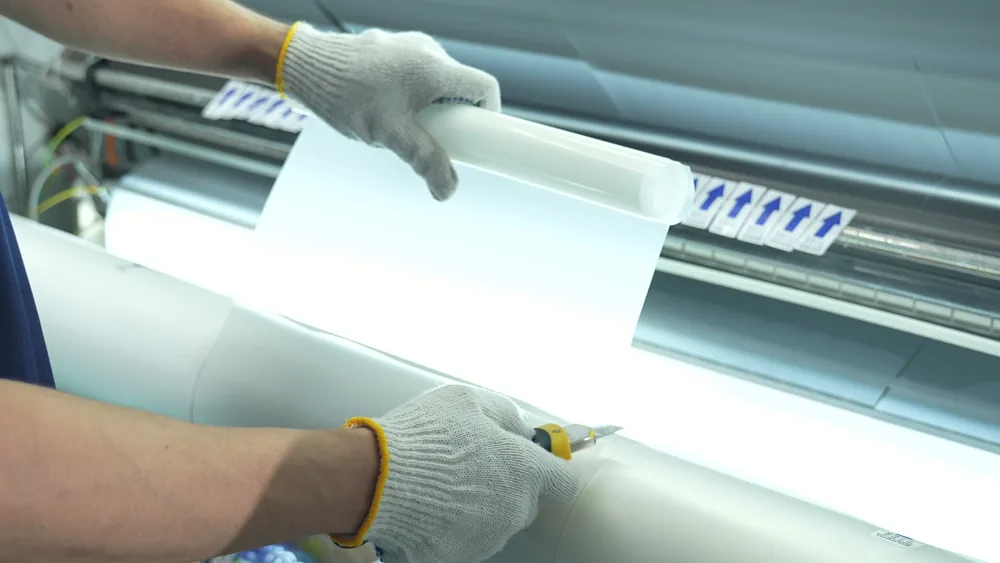 Jinlong DTF Film Manufacturing Process step 06: Batch Backup