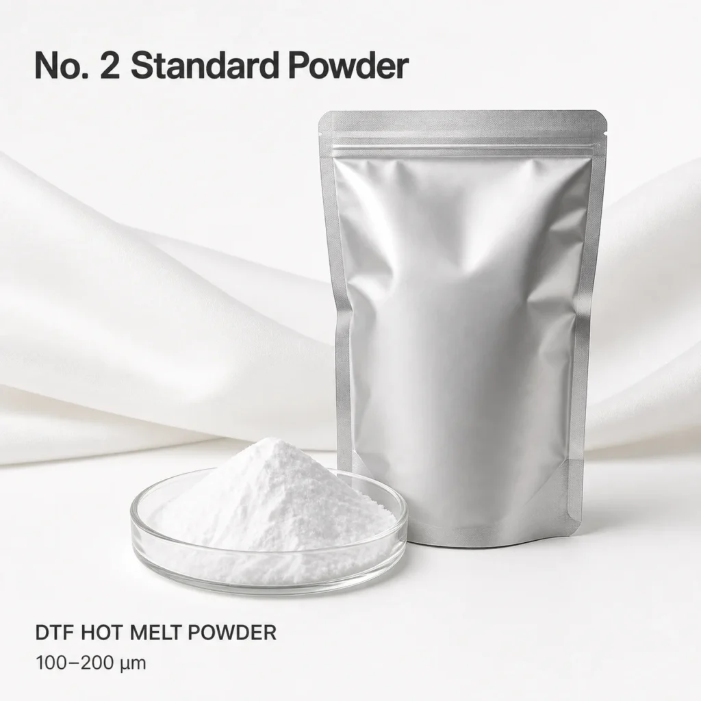 No. 2 Medium-Fine White DTF TPU Hot Melt Powder